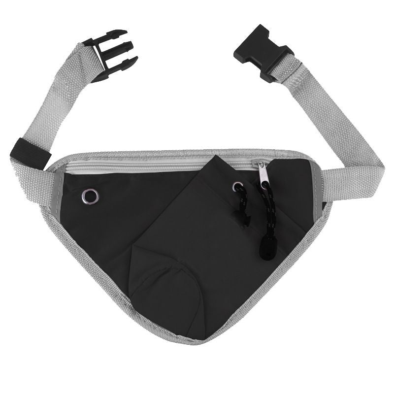 Fanny Pack Breathable Waist Bag with Water Bottle Holder Multi Pocket Running Hiking Cycling Fitness Outdoor Sports - Black